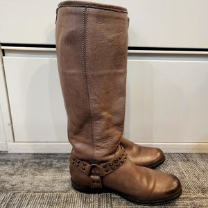 Frye Phillip Studded Harness Tall Boots